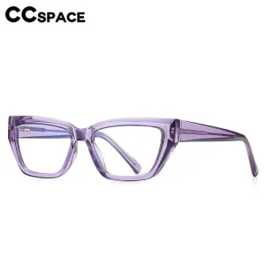 CCspace Women's Full Rim Square Cat Eye Tr 90 Eyeglasses 56598