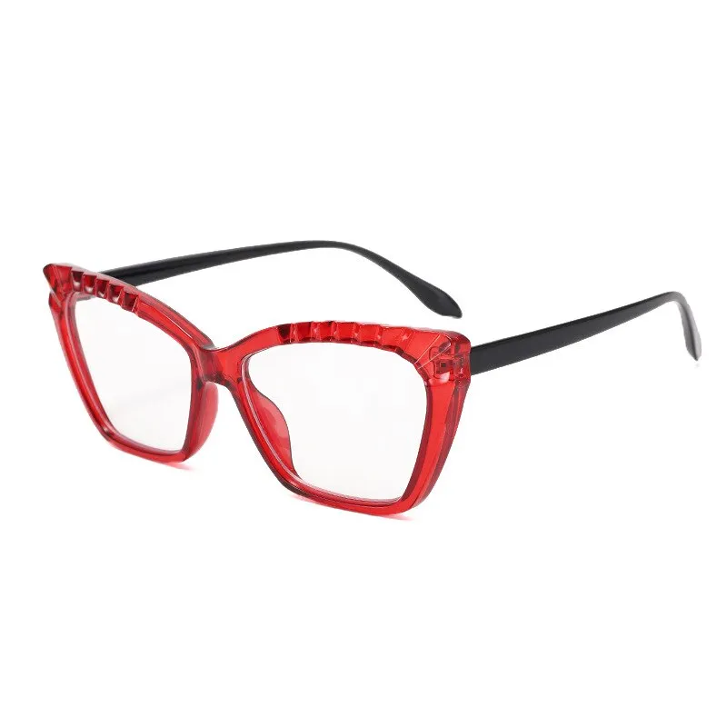 CCspace Women's Full Rim Square Cat Eye Tr 90 Titanium Eyeglasses 55315