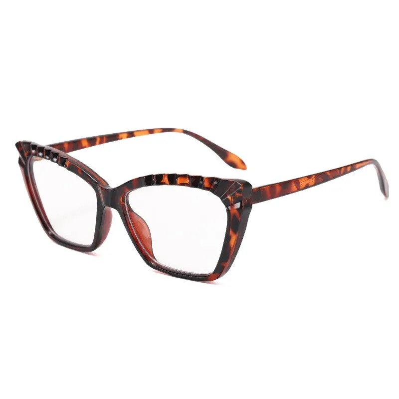 CCspace Women's Full Rim Square Cat Eye Tr 90 Titanium Eyeglasses 55315