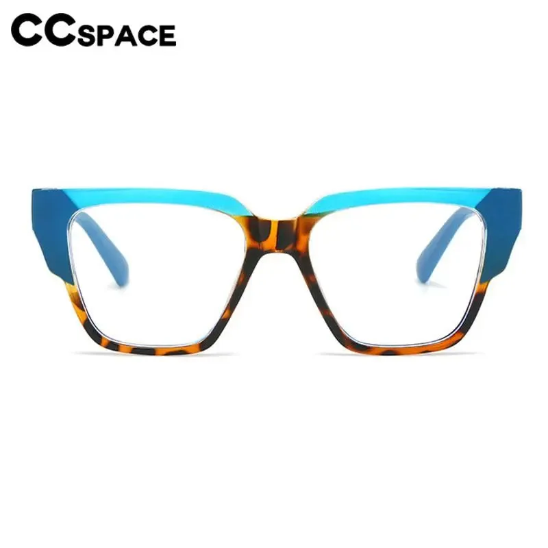 CCspace Women's Full Rim Square Tr 90 Titanium Eyeglasses 56855