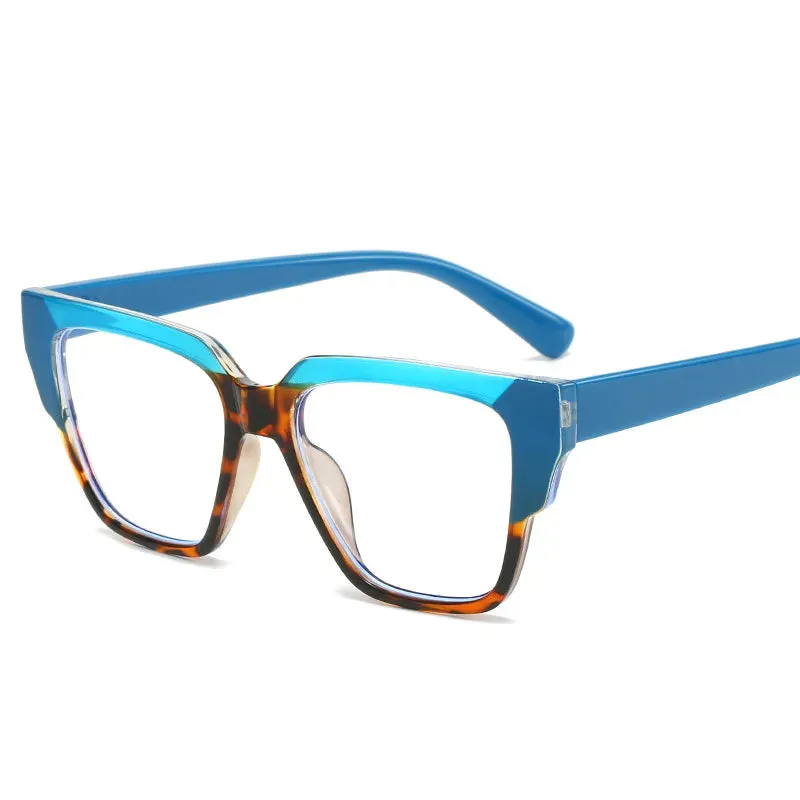 CCspace Women's Full Rim Square Tr 90 Titanium Eyeglasses 56855