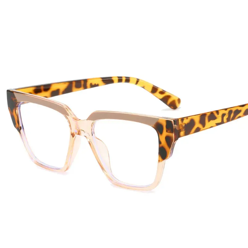 CCspace Women's Full Rim Square Tr 90 Titanium Eyeglasses 56855