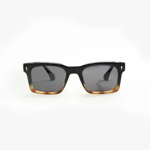 CG 648 Classic Square Sunglasses Black Faded