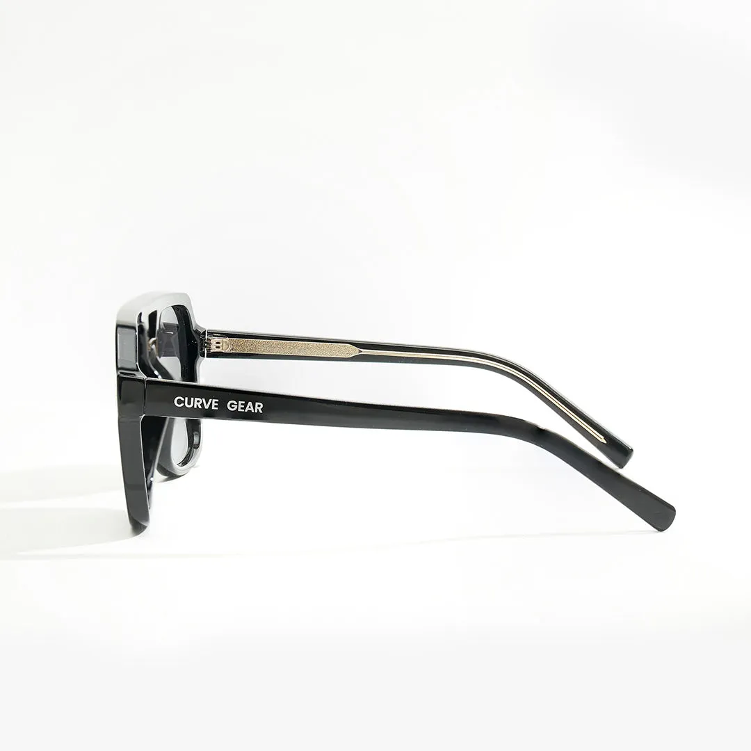 CG 903 Square Aviator Sunglasses Black