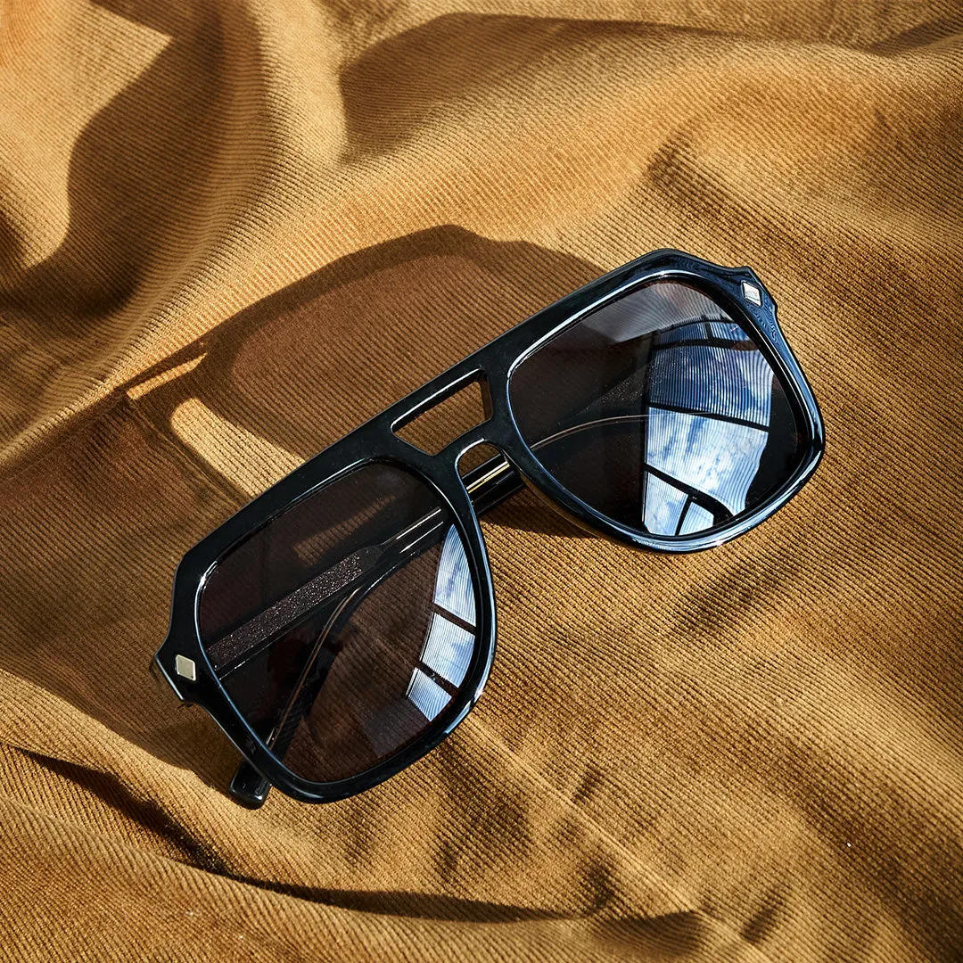 CG 903 Square Aviator Sunglasses Black