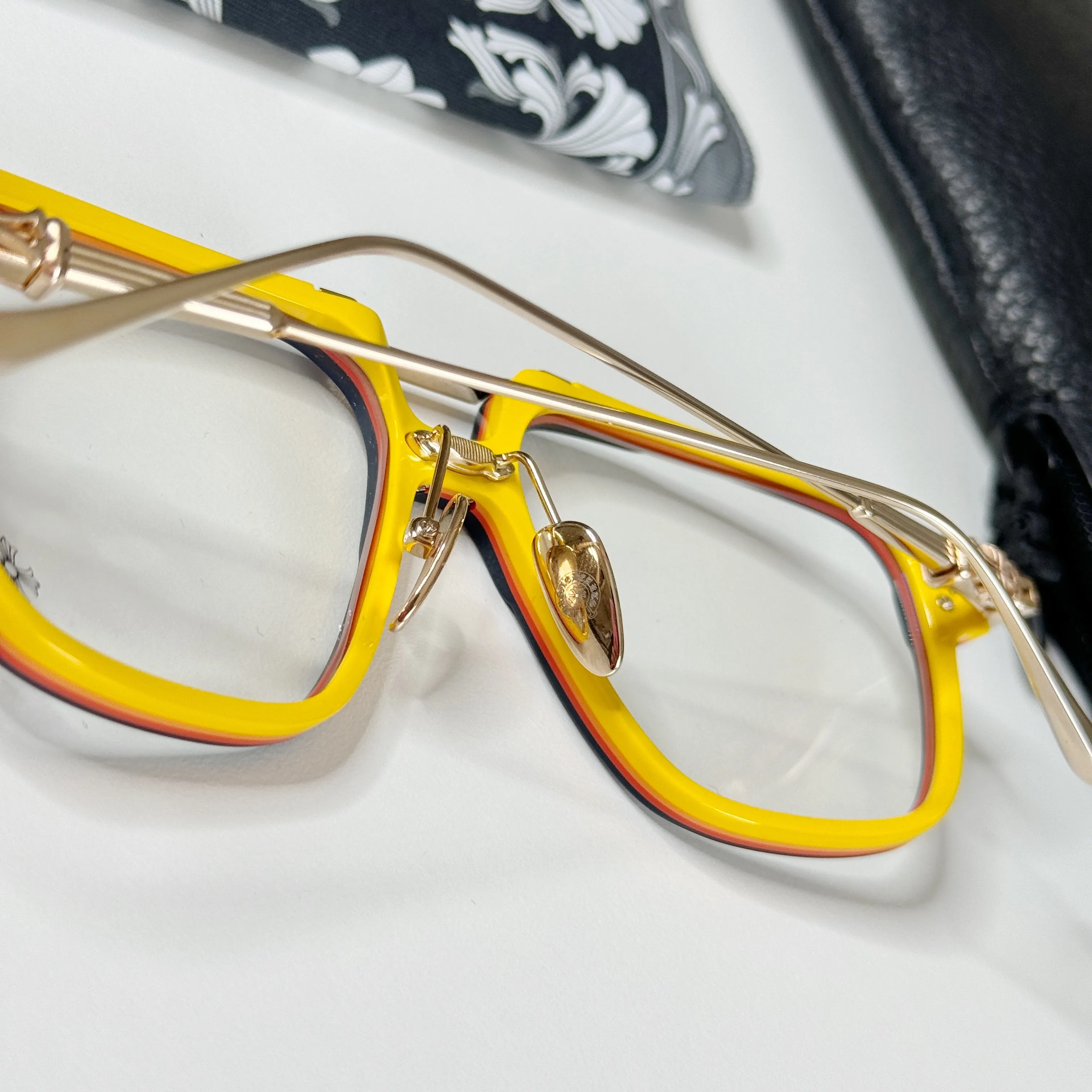 CH Init  Blue Hour Gold plated Frame glasses