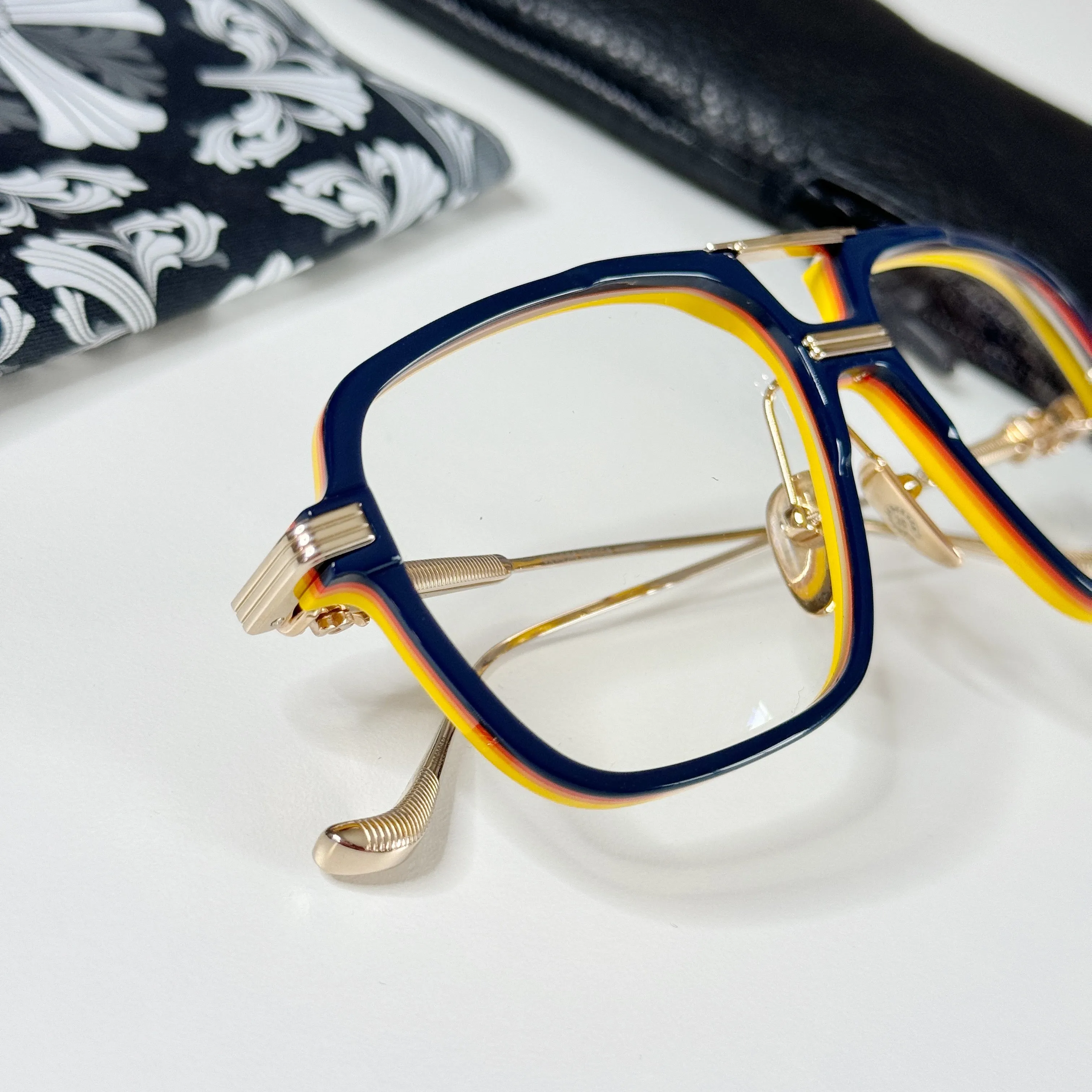 CH Init  Blue Hour Gold plated Frame glasses