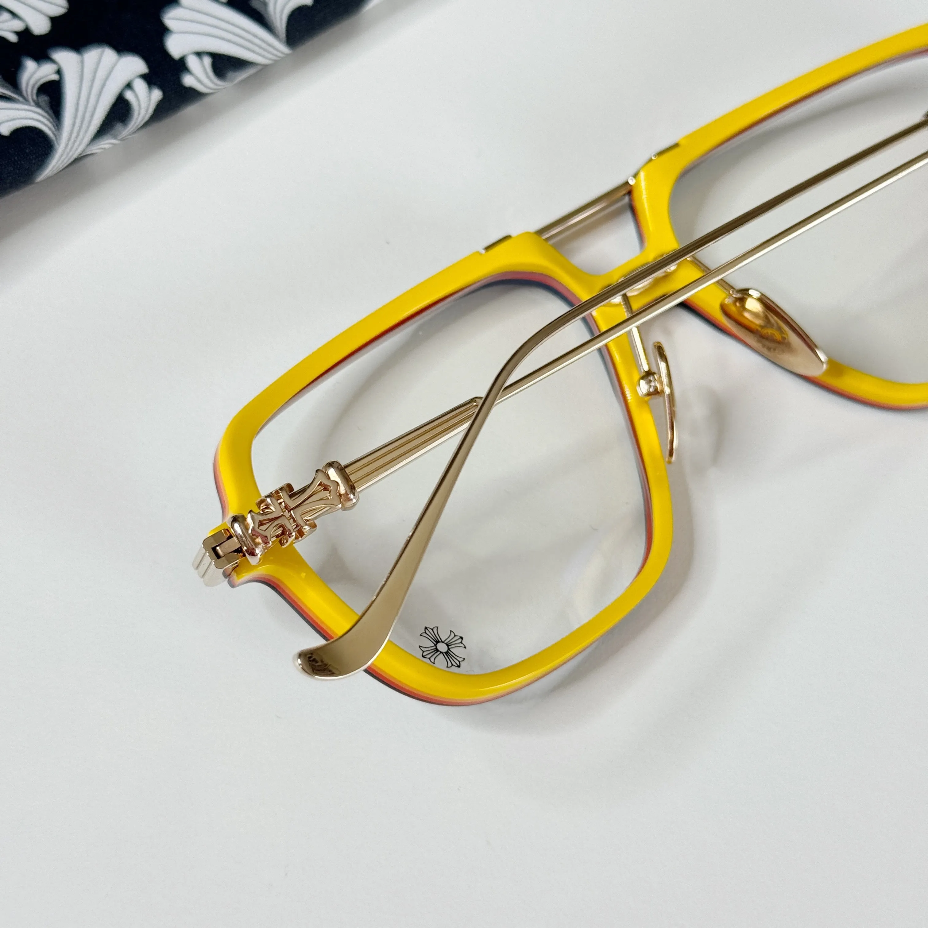 CH Init  Blue Hour Gold plated Frame glasses