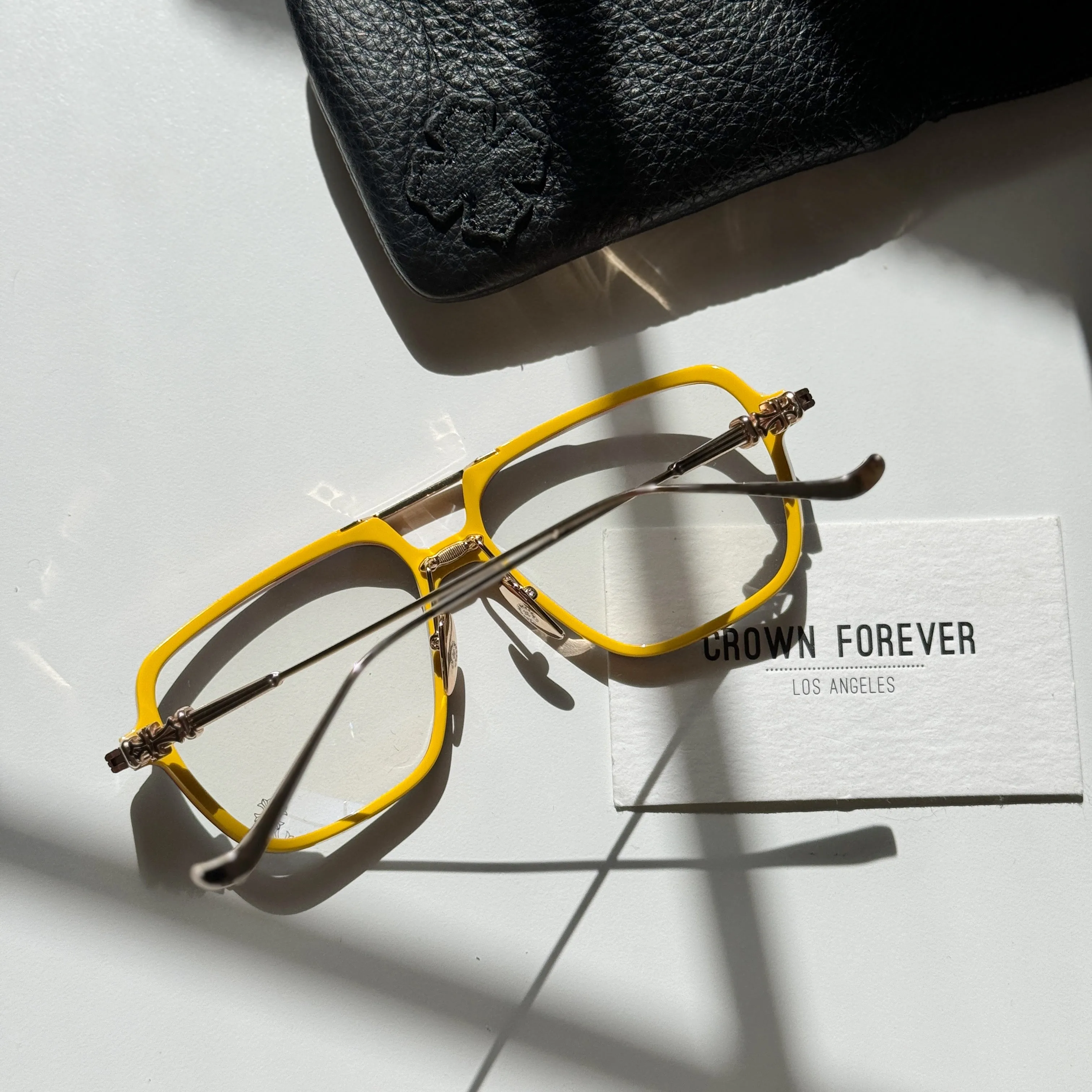 CH Init  Blue Hour Gold plated Frame glasses
