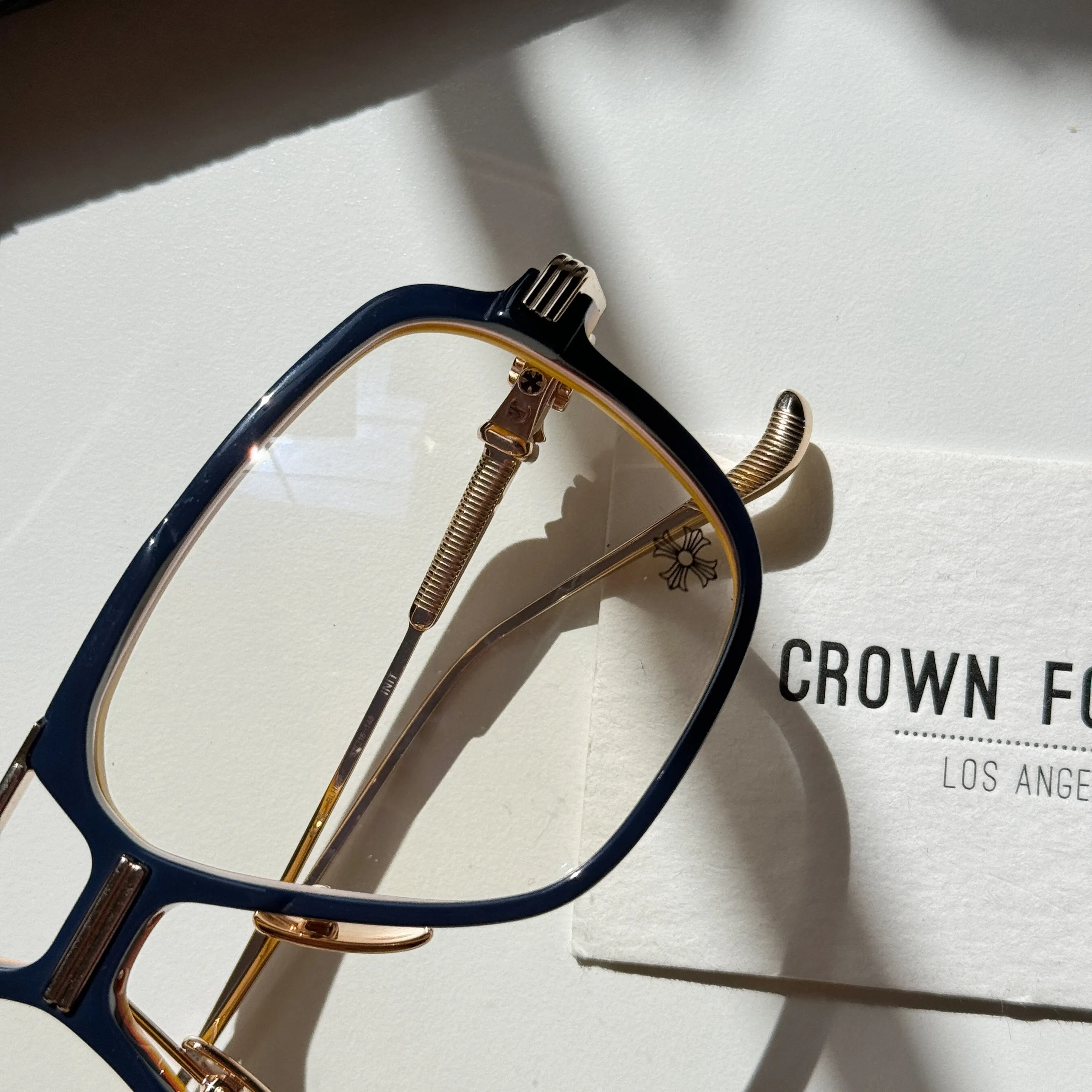 CH Init  Blue Hour Gold plated Frame glasses