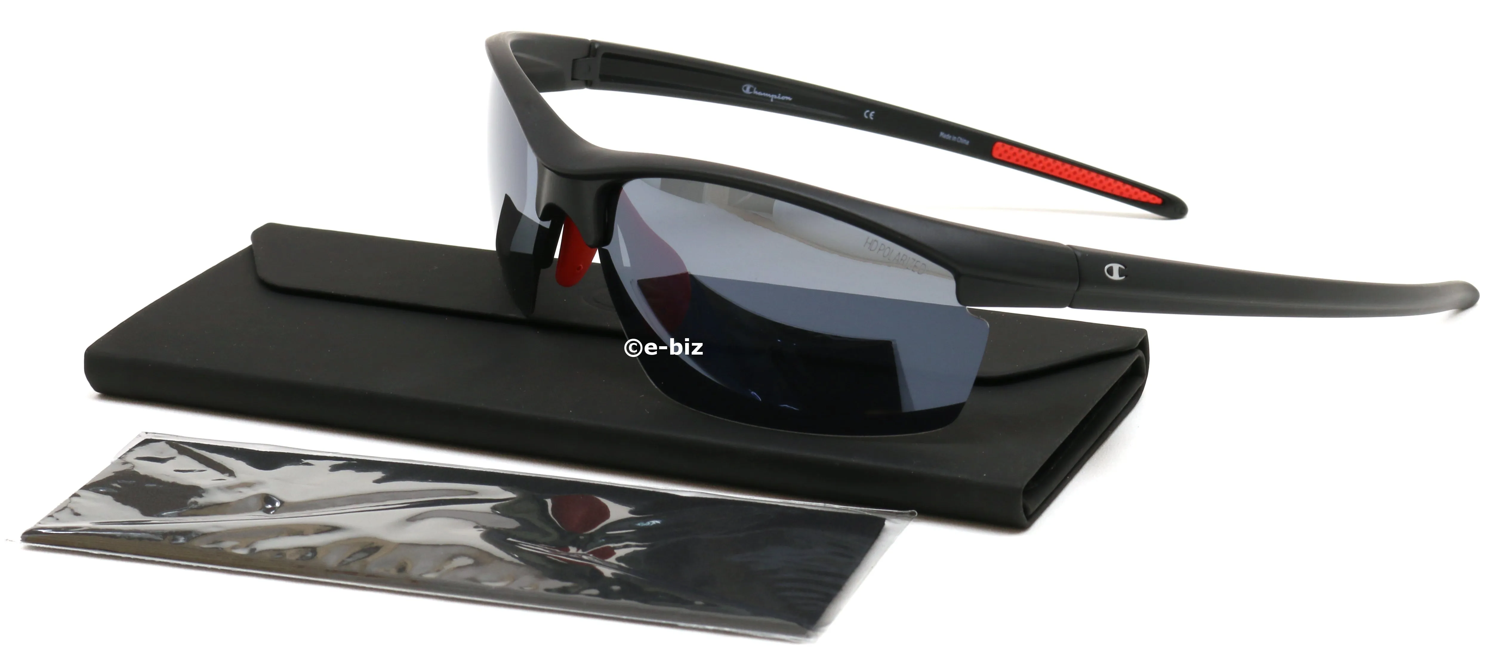 Champion Sunglasses CU8023CA Polarized Black Lens 100% UVA, B, C Anti Glare NEW