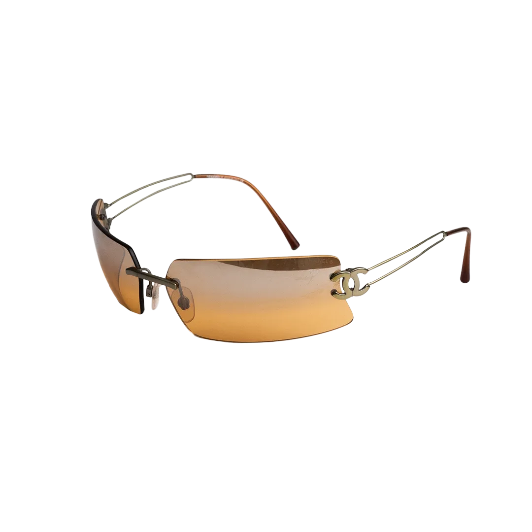 Chanel 4051 CC 2000s Frameless Gold