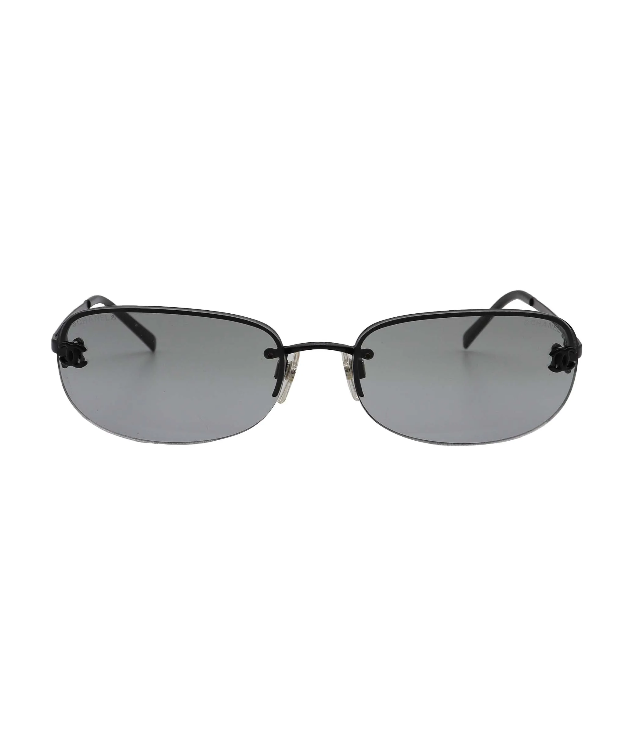 Chanel Black Rimless CC Aviators - DXBS0924