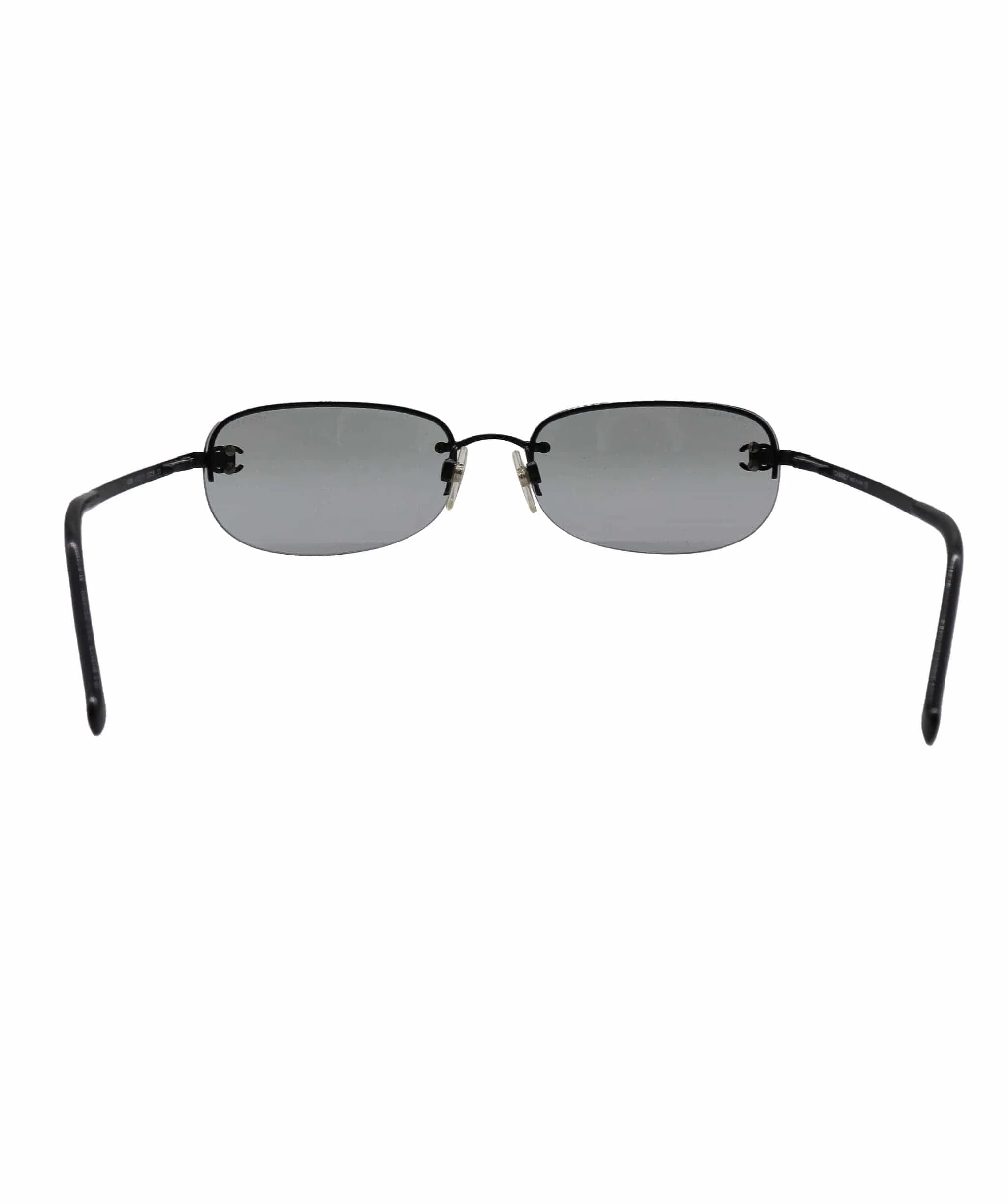 Chanel Black Rimless CC Aviators - DXBS0924