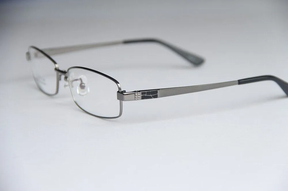 Chashma Men's Full Rim Square Titanium Eyeglasses 8835