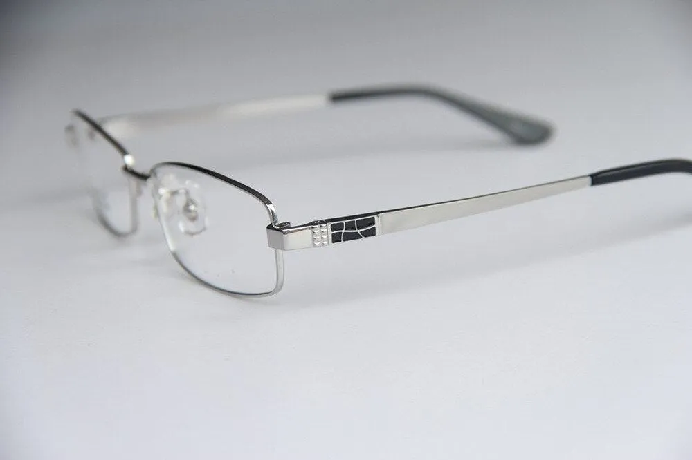 Chashma Men's Full Rim Square Titanium Eyeglasses 8835