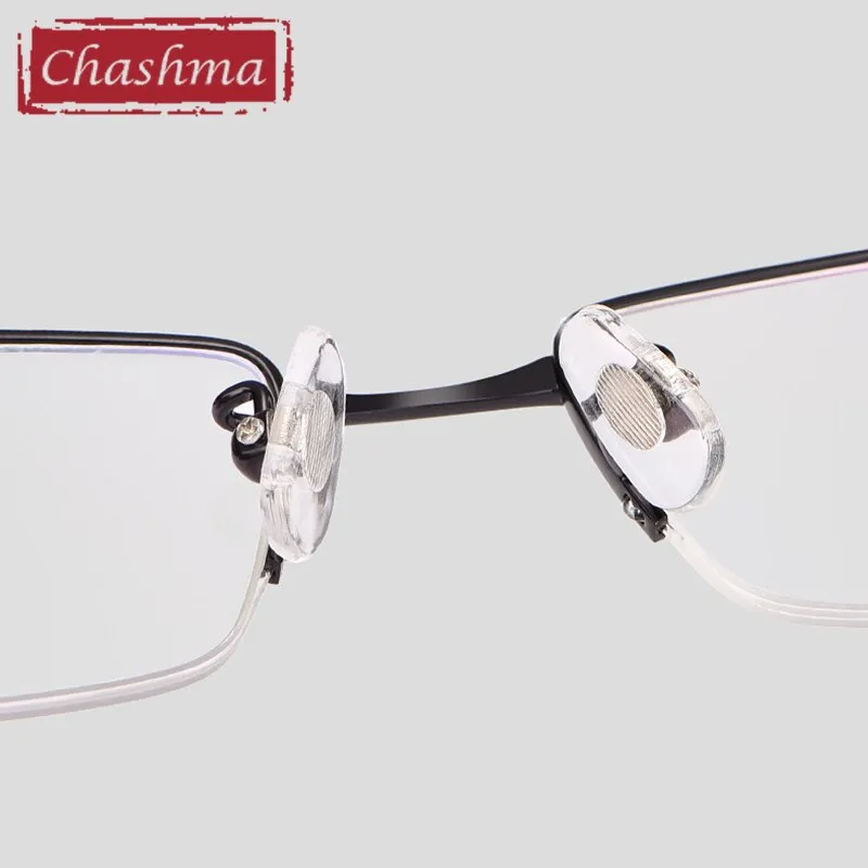 Chashma Men's Semi Rim Square Titanium Eyeglasses 8961