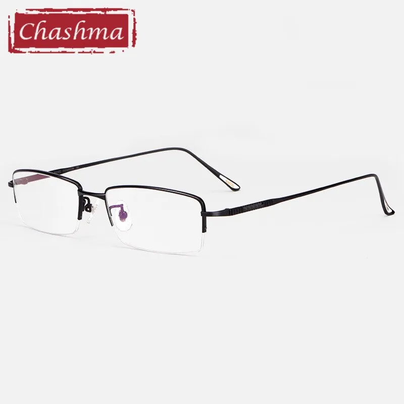 Chashma Men's Semi Rim Square Titanium Eyeglasses 8961