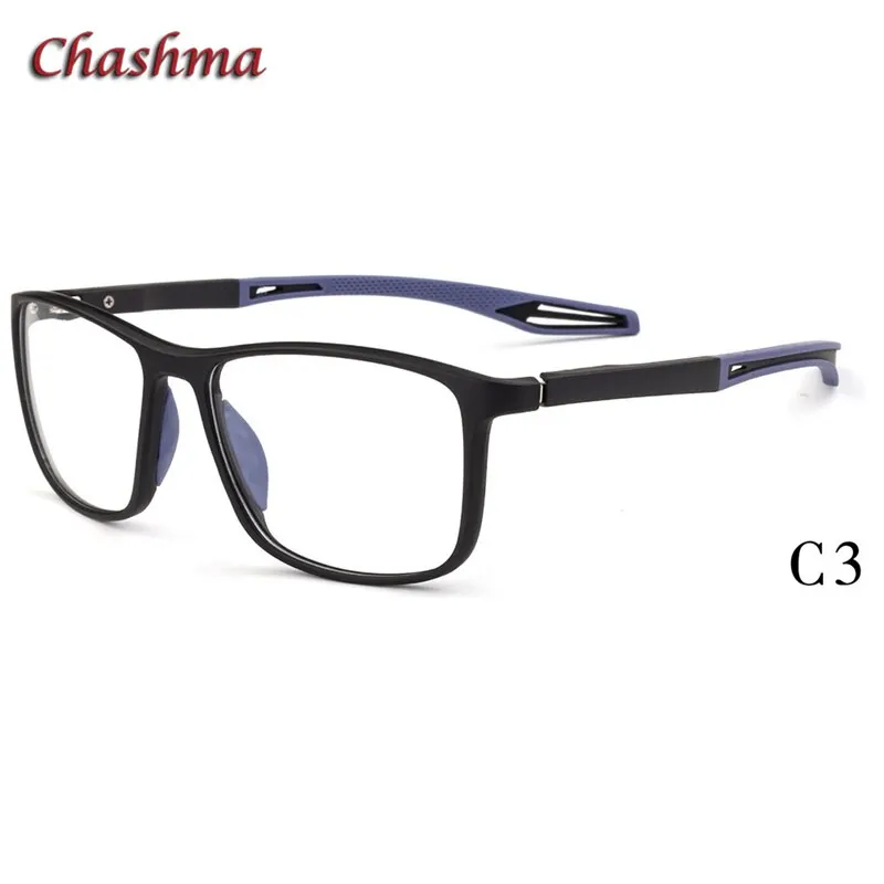 Chashma Ochki Unisex Full Rim Square Tr 90 Titanium Sport Eyeglasses 1021