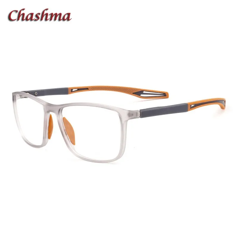 Chashma Ochki Unisex Full Rim Square Tr 90 Titanium Sport Eyeglasses 1021