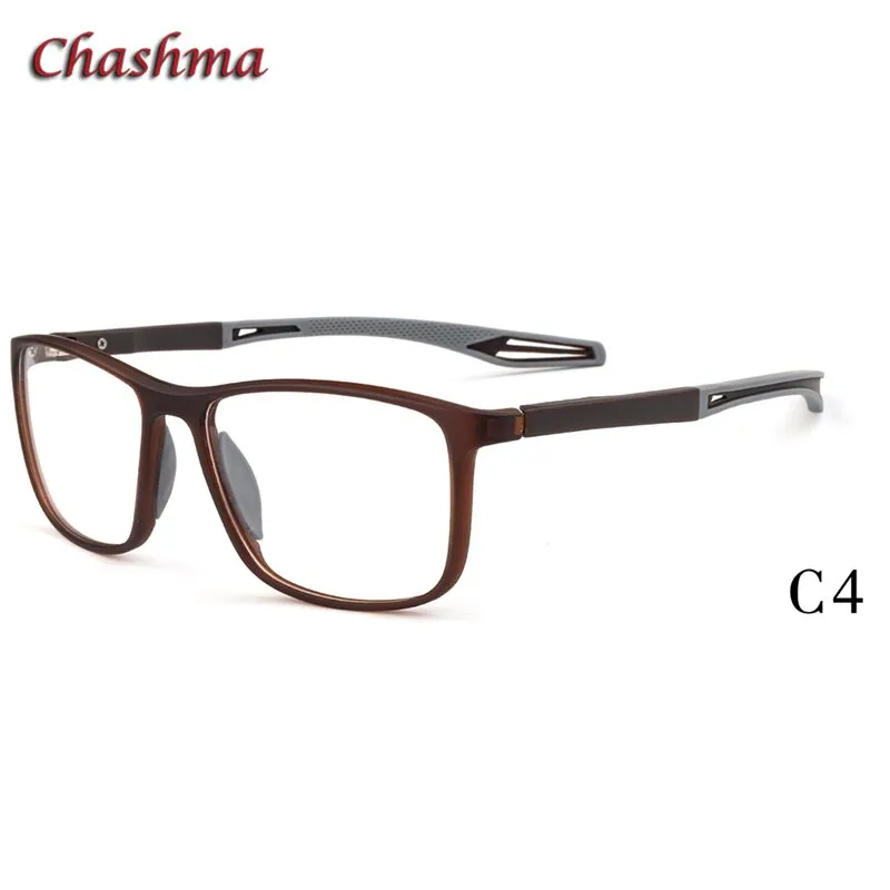 Chashma Ochki Unisex Full Rim Square Tr 90 Titanium Sport Eyeglasses 1021