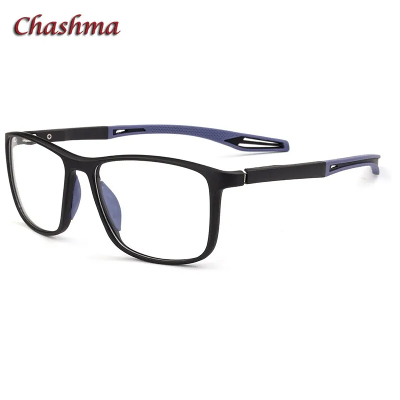 Chashma Ochki Unisex Full Rim Square Tr 90 Titanium Sport Eyeglasses 1021