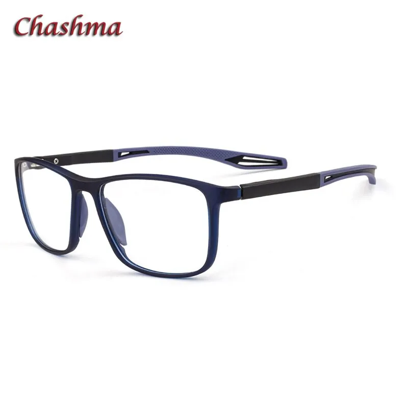 Chashma Ochki Unisex Full Rim Square Tr 90 Titanium Sport Eyeglasses 1021