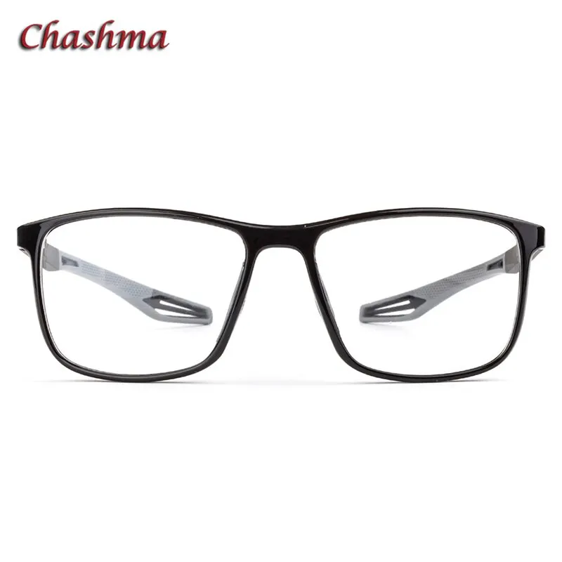 Chashma Ochki Unisex Full Rim Square Tr 90 Titanium Sport Eyeglasses 1021