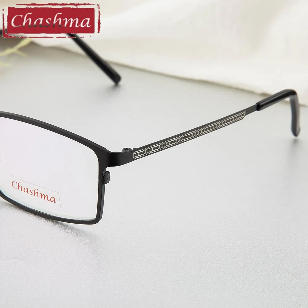 Chashma Ottica Men's Full Rim Square Titanium Eyeglasses 7021