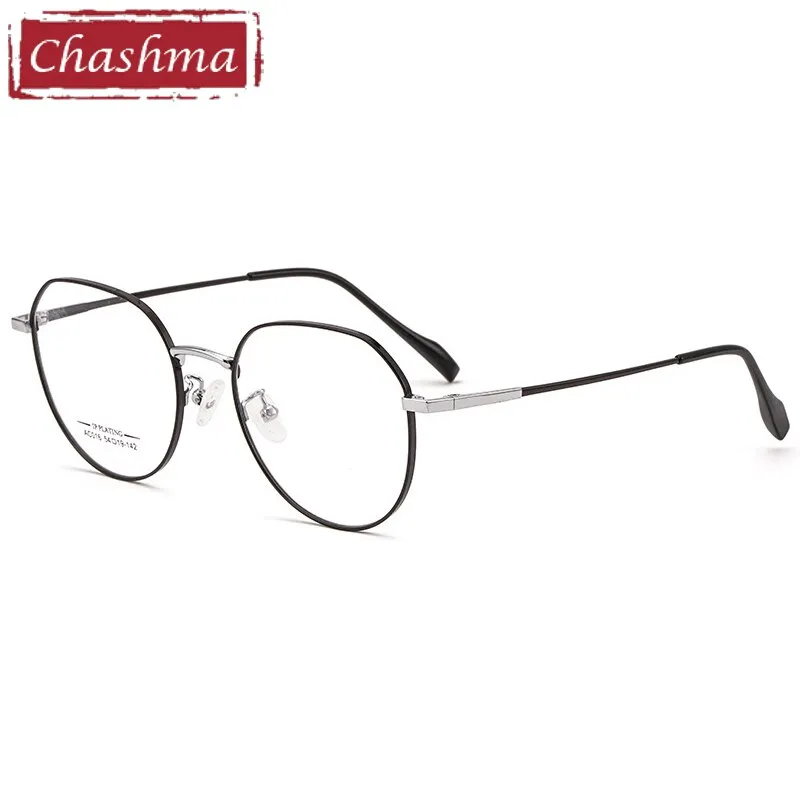 Chashma Ottica Unisex Full Rim Round Stainless Steel Eyeglasses Ac016