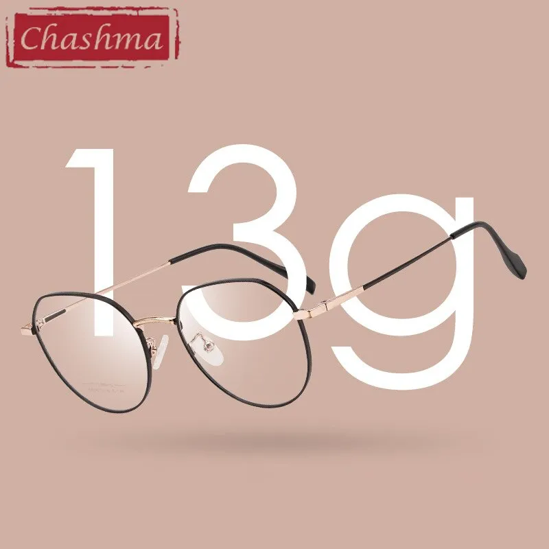 Chashma Ottica Unisex Full Rim Round Stainless Steel Eyeglasses Ac016