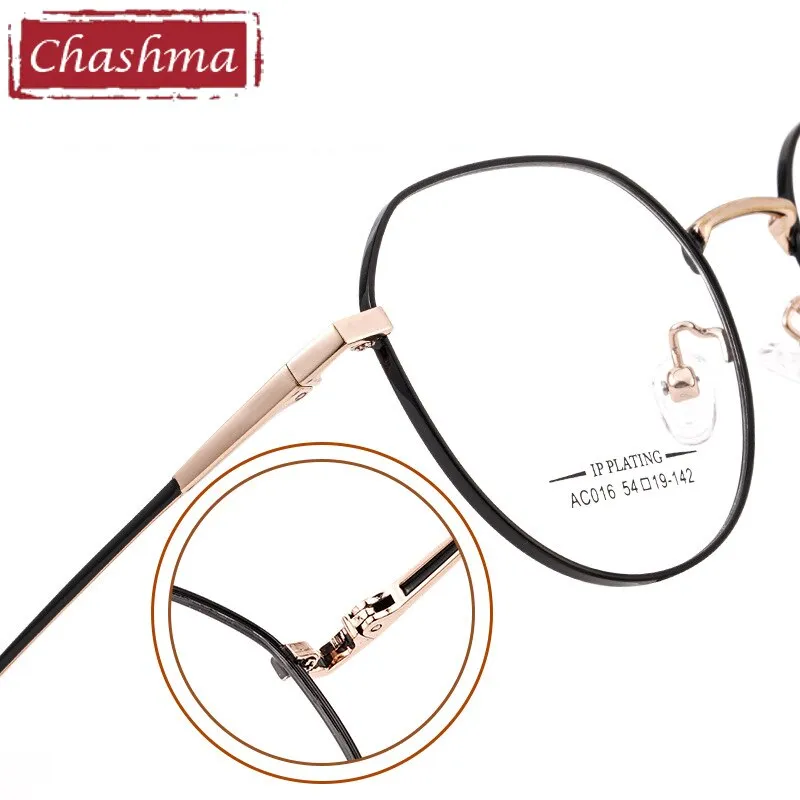 Chashma Ottica Unisex Full Rim Round Stainless Steel Eyeglasses Ac016