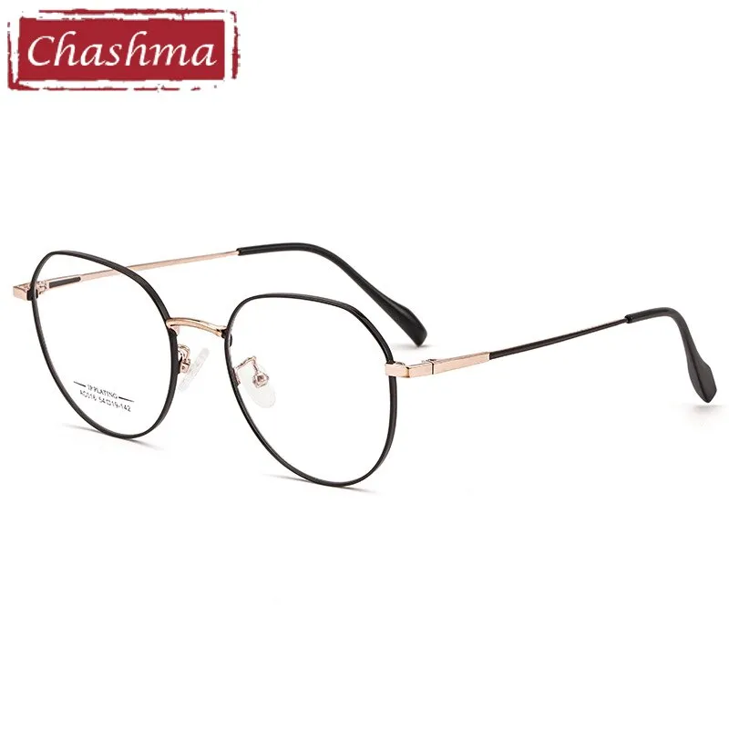 Chashma Ottica Unisex Full Rim Round Stainless Steel Eyeglasses Ac016