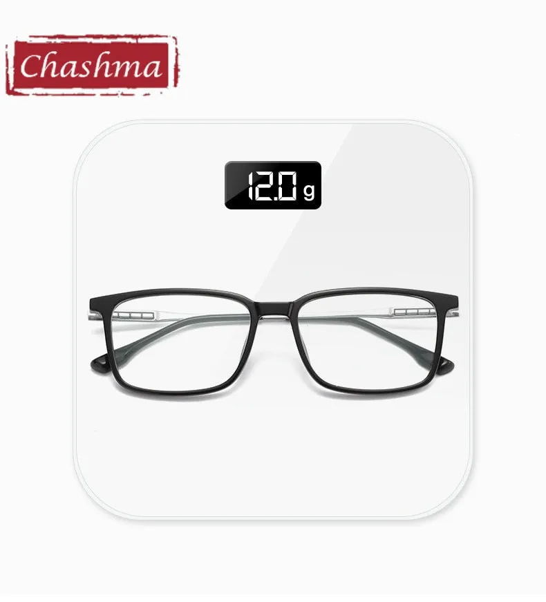 Chashma Ottica Unisex Full Rim Square Tr 90 Titanium  Eyeglasses