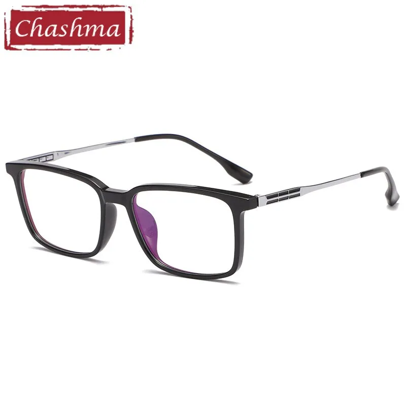 Chashma Ottica Unisex Full Rim Square Tr 90 Titanium  Eyeglasses