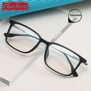 Chashma Ottica Unisex Full Rim Square Tr 90 Titanium  Eyeglasses