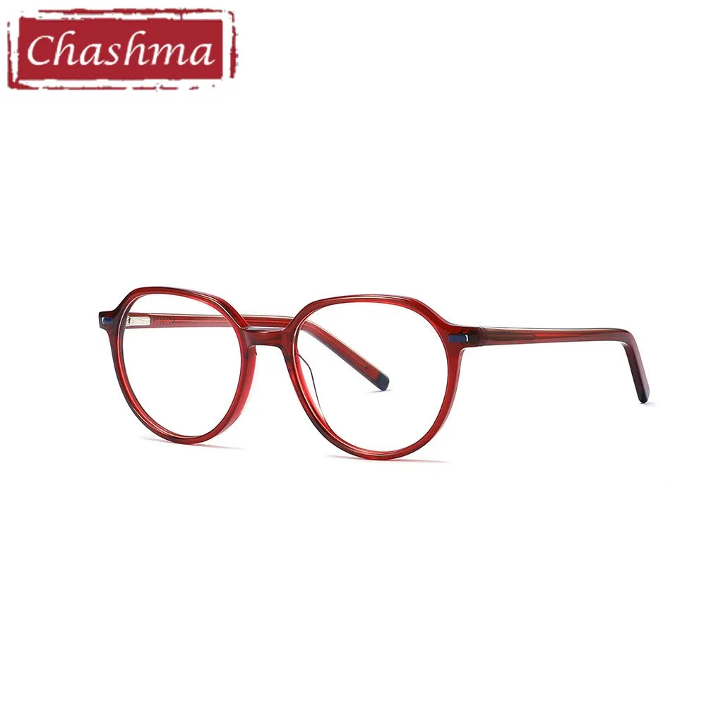 Chashma Unisex Children's Full Rim Oval Acetate Spring Hinge Eyeglasses 9043