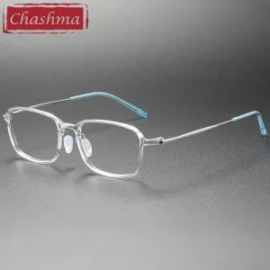 Chashma Unisex Full Rim Square Ultem Titanium Eyeglasses 8632