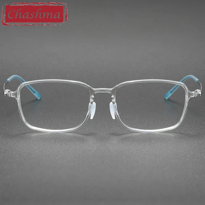 Chashma Unisex Full Rim Square Ultem Titanium Eyeglasses 8632