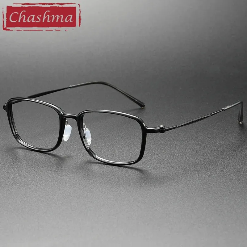 Chashma Unisex Full Rim Square Ultem Titanium Eyeglasses 8632