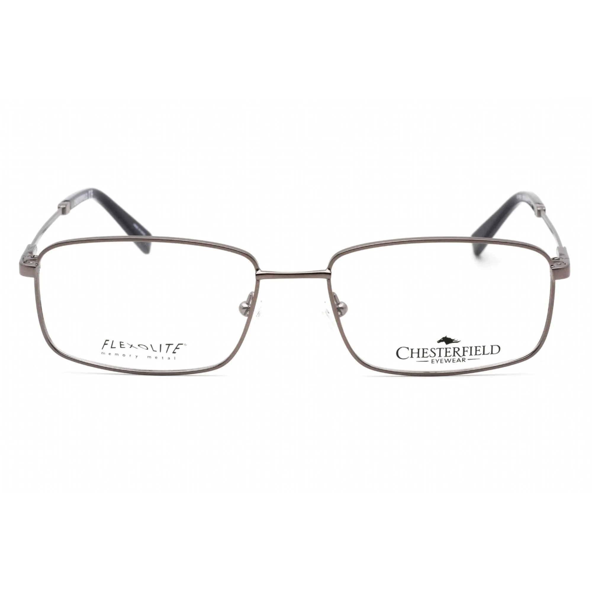 Chesterfield Men's Eyeglasses - Full Rim Silver Plastic Rectangular | CH 892 0YB7 00