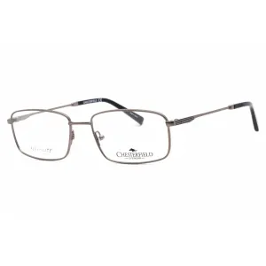 Chesterfield Men's Eyeglasses - Full Rim Silver Plastic Rectangular | CH 892 0YB7 00