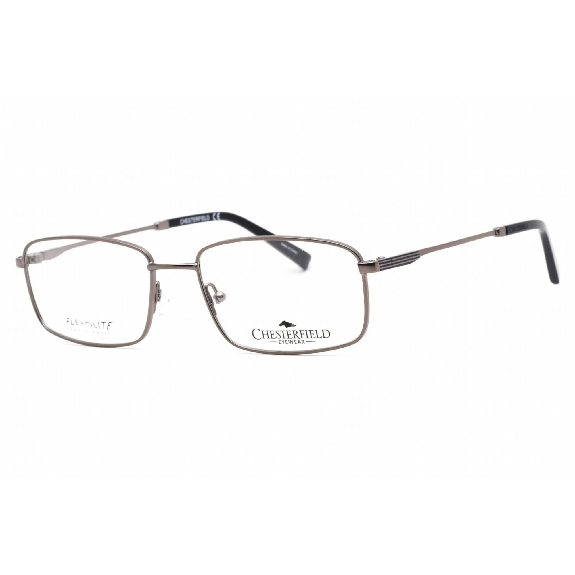 Chesterfield Men's Eyeglasses - Full Rim Silver Plastic Rectangular | CH 892 0YB7 00