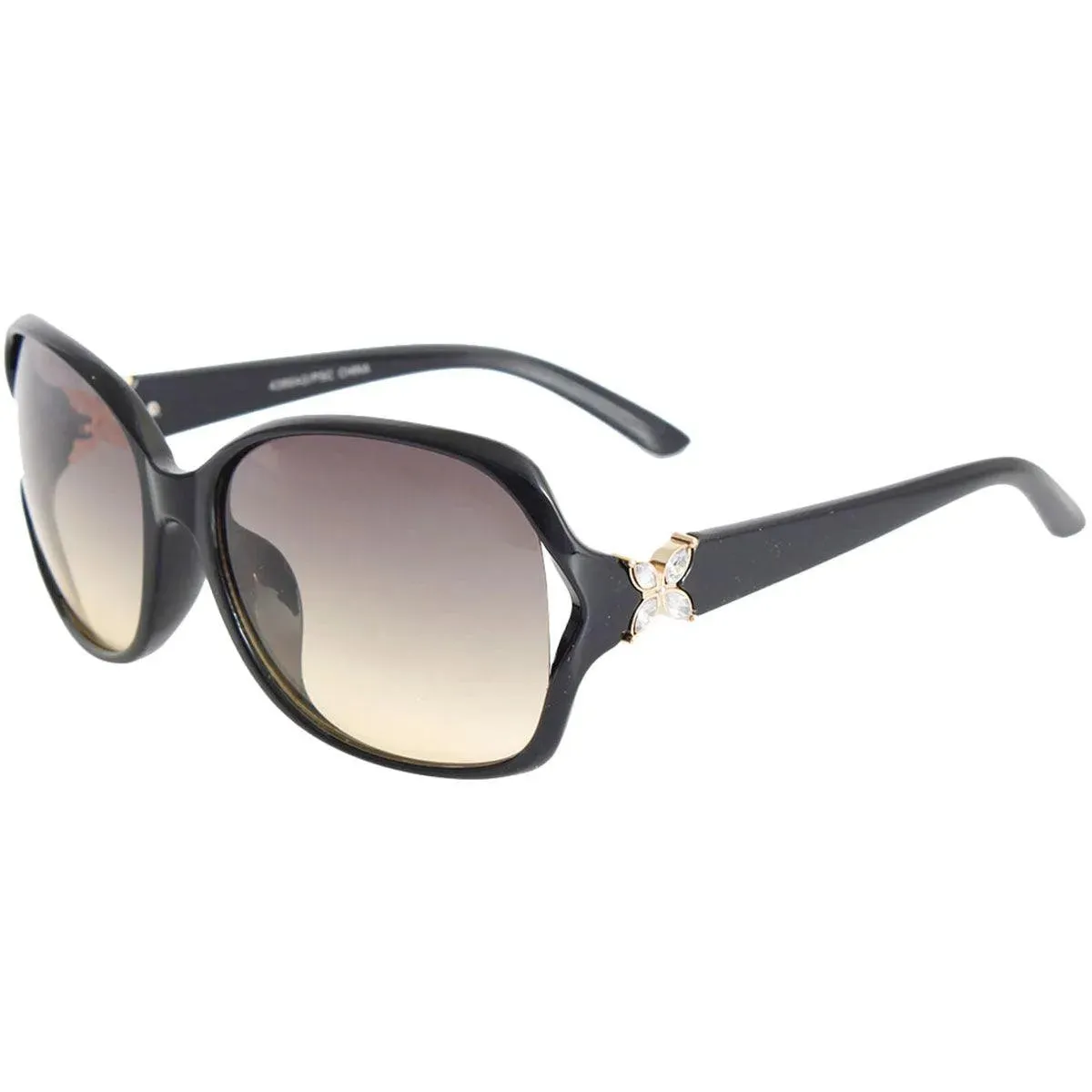 Chic Black Women's Sunglasses: Square Retro-Inspired Design