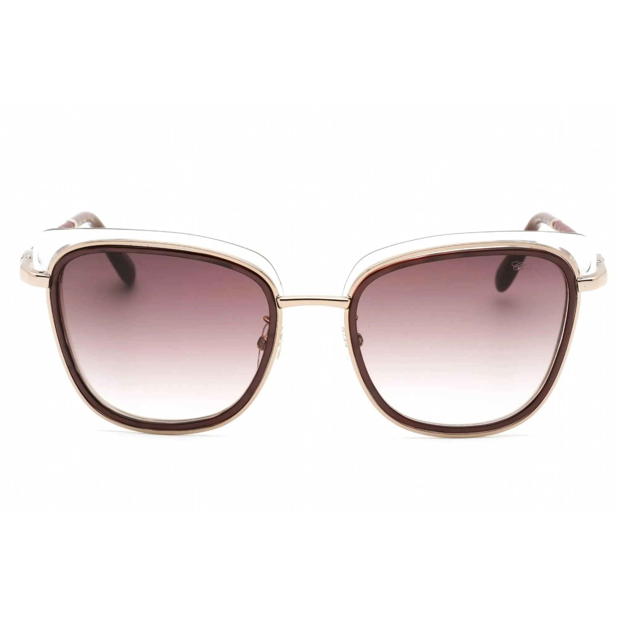 Chopard Women's Sunglasses - Gold Cat Eye Frame Grey Gradient Lens | SCHD40S 08FE