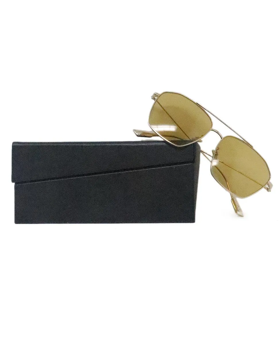 Christian Dior Yellow & Gold Sunglasses