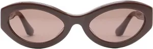 Christopher Cloos x Elsa Hosk Round Vintage Polarized Sunglasses