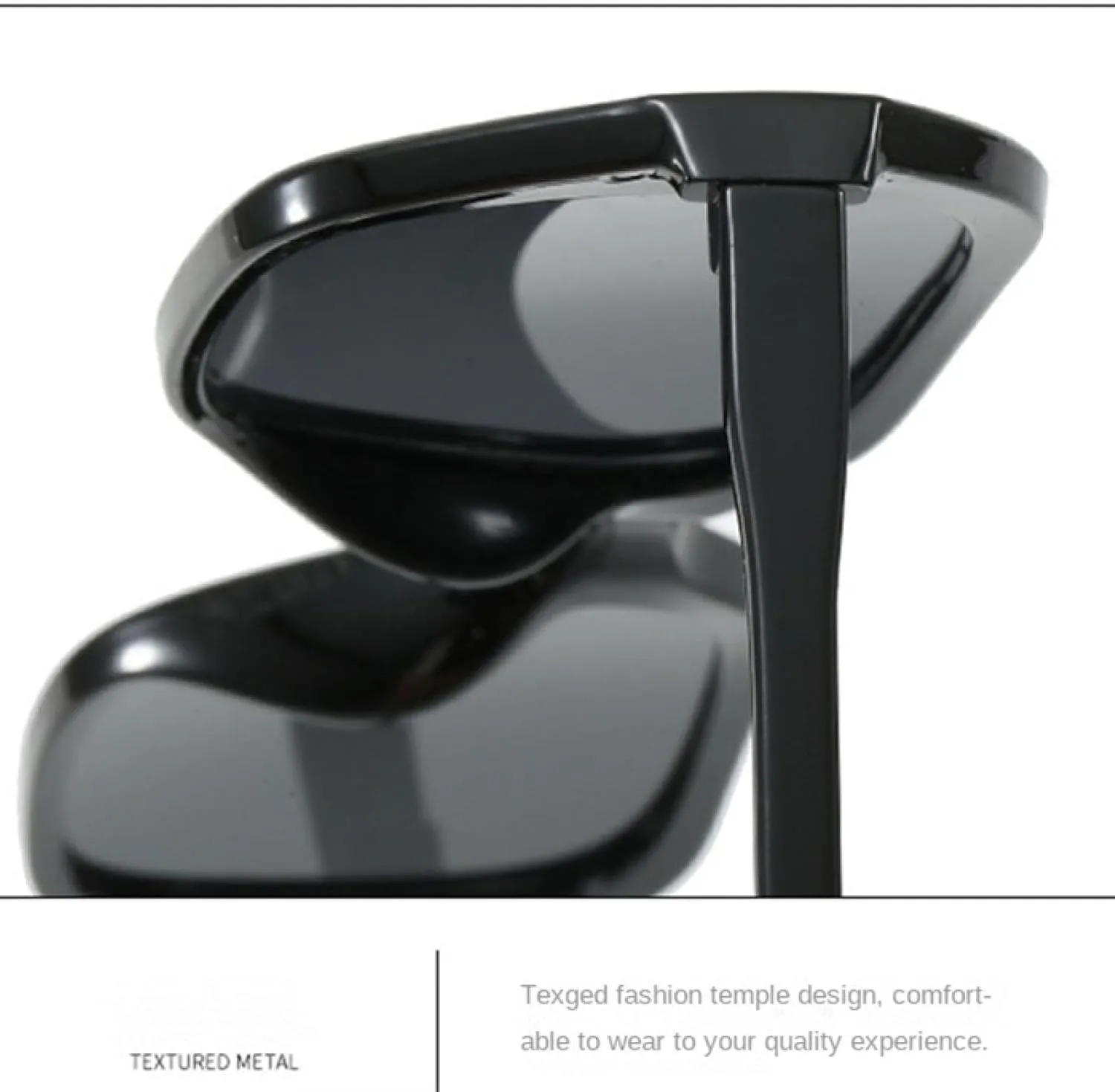 Classic Big Sunglasses Men Fashion Mirror Black Sun Glasses Unisex Vintage Driving Shades Uv400