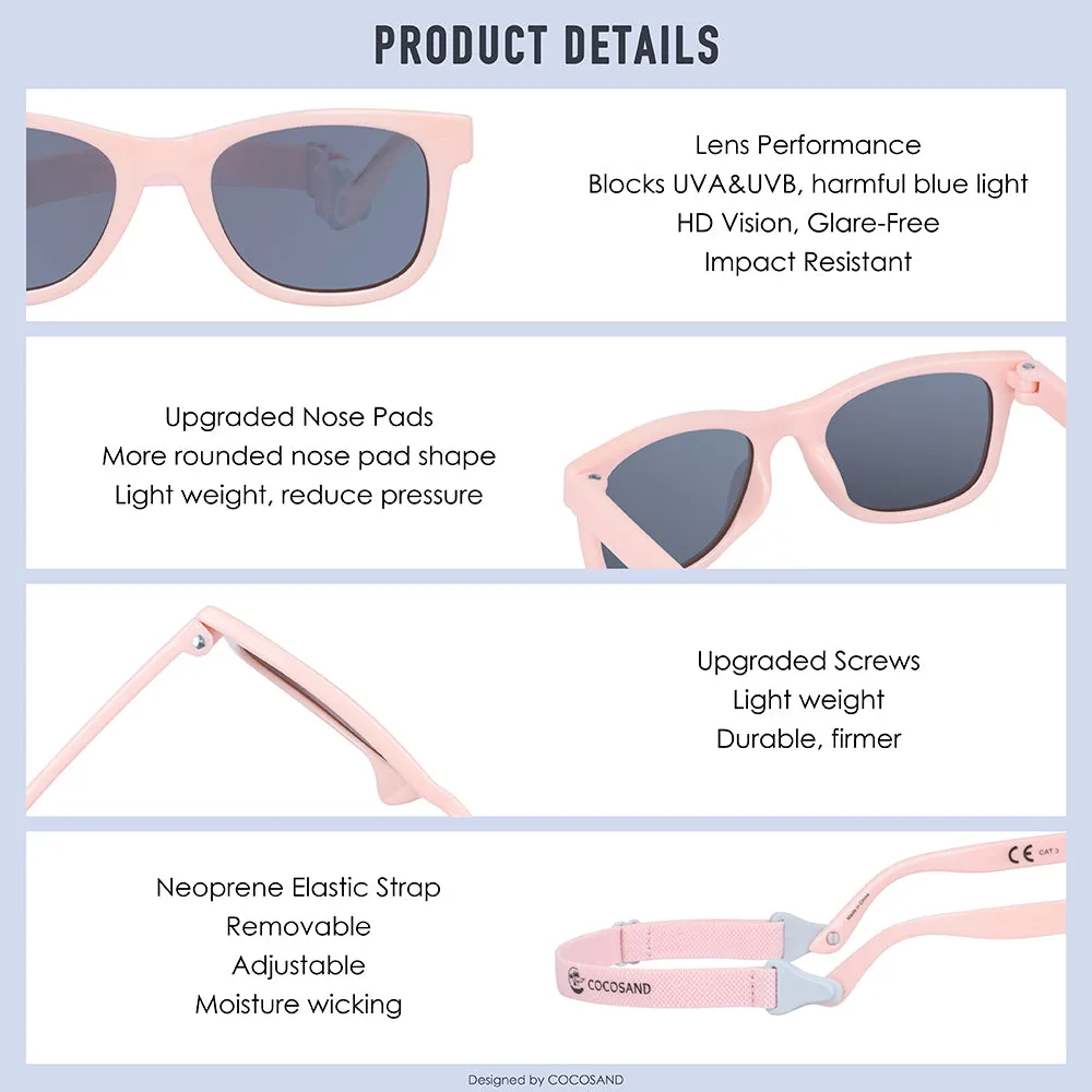 Classic Square Age 0-2, Pink with Grey Lens