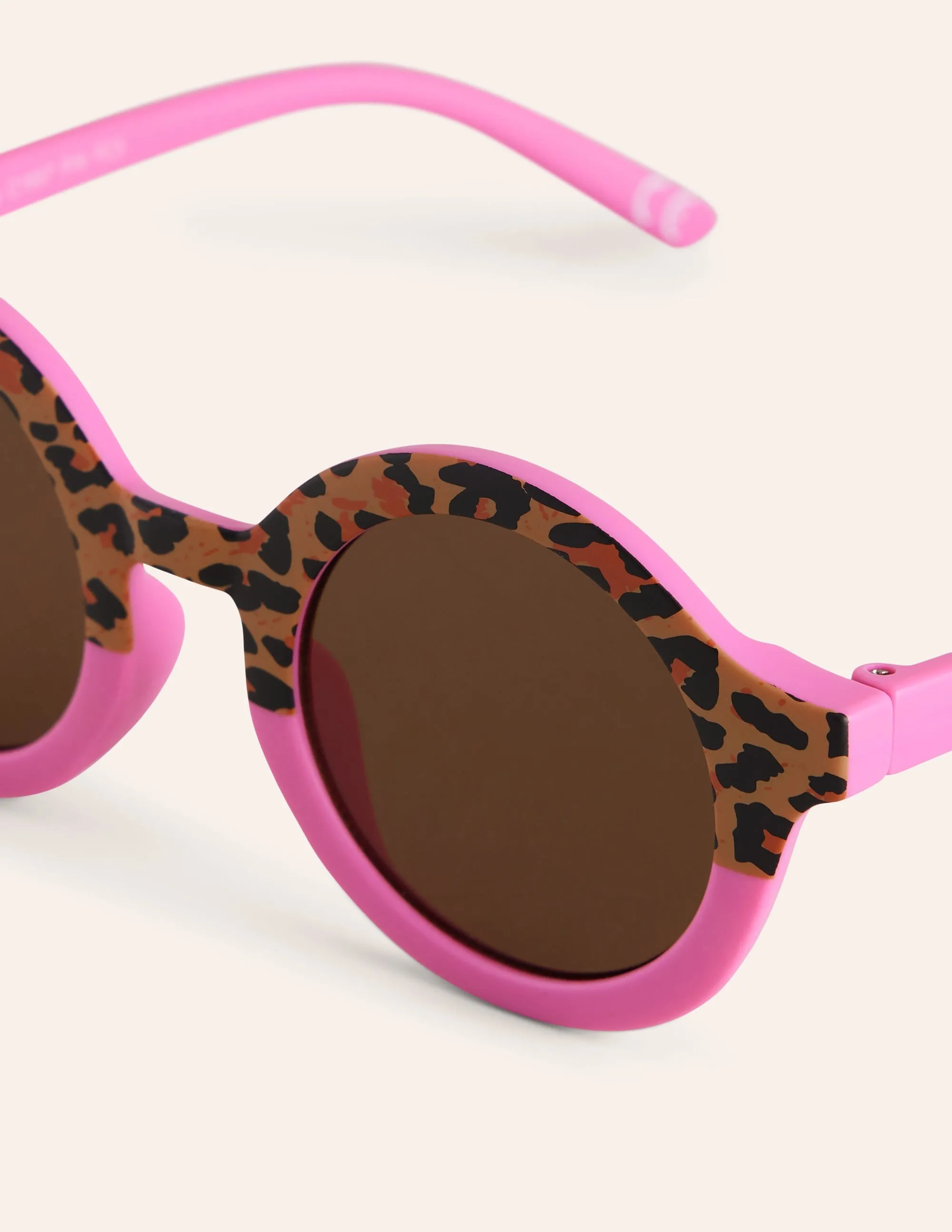 Classic Sunglasses-Pink Leopard Print